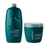 Dúo Alfaparf Semi Di Lino Reparative Shampoo 1 L + Mascarilla 500 ml