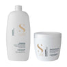 Dúo Pack Alfaparf Semi Di Lino Diamond Illuminating Shampoo 1000 ml + Mascarilla 500 ml