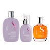 Pack Para Cabello con Frizz Alfaparf Semi Di Lino Smoothing Shampoo 250ml + Crema Alisadora 125ml + Aceite 100ml