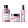 Pack Para Cabello con Frizz L'Oréal Liss Unlimited Shampoo 500 ml + Mascarilla 250 ml + Serum 125ml