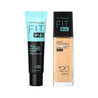 Duo Primer Mattifying + Base Líquida Fit Me Matte Poreless Tono 120